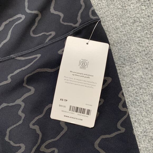 Athleta Leggings Womens XS Extra Small Multi Elation Train Textured 7/8 Tight - Picture 3 of 13